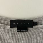 HATCH The Long Body Tank Dress Sleeveless Ribbed Grey Melange 1 Small Gray Size undefined Photo 3