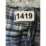 Preppy Pleats Plaid Skirt In Blue And Black School Girl Women's Size XL Vintage. Photo 6