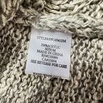 Altar'd State  Crochet Sweater Women's Medium Brown Long Sleeve Raw Hem V-Neck Photo 3