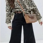 Free People Go On Get Leopard Print Sweater Photo 0