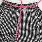 Free People  Preppy Gingham Pants black white sz M Photo 5