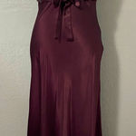 CDC Wear Vintage 90s CDC Caren Desiree burgundy silky velvet formal prom trumpet gown Photo 0