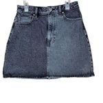 PacSun  black/charcoal jean mini skirt size 27‎ Photo 2