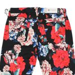 7 For All Mankind NWT Mid-Rise Ankle Skinny Jeans Pants in Peony Floral Black 30 Photo 4