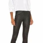 Free People  Women's Midnight Black Faux Suede Skinny Pants Size XS Photo 0