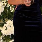 Windsor Velvet Dress With Slit Photo 1