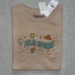 PacSun Golden Hour Tan Graphic Palm Springs Baby Tee Shirt Photo 1