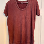 Aerie  Burgundy Short Sleeve Tee Photo 0