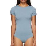 SKIMS Essential T-Shirt Thong Bodysuit in Arctic Size 4X/5X Photo 0