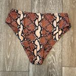 SheIn Swimwear Sz M Fabulous Bikini Bottoms Digital Snakeskin Print Photo 0