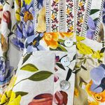 Farm Rio NWOT  Greek Garden Long Sleeve Plunge Neck Cotton Romper Size XS Photo 10