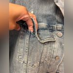Lucky Brand Distressed Denim Button Up Jacket Size S/P Photo 3