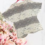 Juicy Couture 🍁 Tie Die Top Faux Tie Front Grey Blue Viscose Blend Sz XL Photo 5