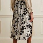 Jason Wu NEW | Floral Print Chiffonpaneled Cotton Gabardine Trench Coat Photo 0