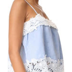 BLANK NYC Blank‎ NYC Perfect Strangers Lace Trim Linen Tank NWT Size Large Photo 0