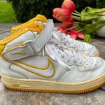 Nike Air Force 1 Mid SC White / University Gold Youth 5 Women’s 6.5 Photo 5
