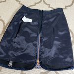 J.Crew  Womens Front Zip Navy Blue Metallic Tweed Front Zip Mini Skirt Photo 11