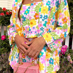 Show Me Your Mumu  Floral Weekday Button‎ Up Sz Medium Photo 0