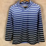 Karen Scott Dip-dyed Striped Cowl Neck Sweatshirt XS Photo 4