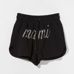 Bershka 90’s Y2k rhinestone black soft shorts Photo 4