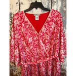 Flying Tomato A. Calin by Red Floral Flutter Belted mini dress size 3x Photo 1