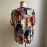 Emery Rose Cat T Shirt Colorful Graphic Tee Top Catlady Trapeze Size 3 XL Photo 3