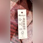 Madewell  Highroad Popover Long Sleeve V-Neck  Shirt in Schorr Plaid NWT Sz M Photo 7