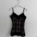 Studio Y Y2K BLACK  LACE SEQUIN CAMI‎ TOP Photo 1
