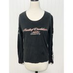 Harley Davidson women’s 105th Anniversary Long Sleeve Shirt Black Size Large‎ Photo 12