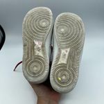Nike Air Force 1 White Thick Soled Sneakers Red Laces Size 7 Photo 2