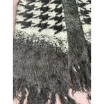 Investments  Women's Houndstooth Fringe Vest‎ Black Size L Trendy & Fashionable Photo 2
