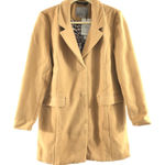 VERO MODA  Womens City Coat Winter Button Front Brown Size L Photo 0