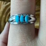 Sleeping Beauty Turquoise Sterling Silver Ring Size 9 Photo 0