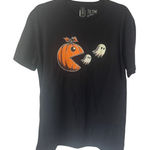Gildan Pumpkin Pac Man Ghost Halloween Shirt L , Boo Ghost Spooky Season NEW Photo 0