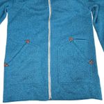Burton Durable Goods Teal Heathered Fleece Full Zip Hoodie Jacket Women's M Photo 4
