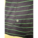 Lululemon 4-6 Run Top Full Tilt LS Slalom Inkwell Blue Green Bean Stripe Lace Photo 4