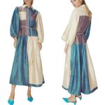 Alemais Diaz Stripe Midi Shirtdress Multi Color Size US 2 Photo 9