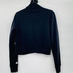 Starter Atlanta Crop Top Mock Neck Long Sleeve Black Rose Gold Black Label Sz Md Photo 5