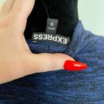EXPRESS Blue Black Cozy Long Sleeve Mock Neck Sweater Dress Size Medium NWT! Photo 4