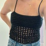 Handmade  Black Crochet Tank Photo 0