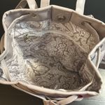 Convertible mini Backpack / shoulder faux leather bag by Bella Russo White Photo 6