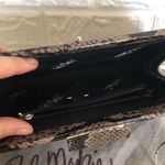 Bob Mackie Bob‎ Mackie dressy faux snake clutch with silver chain with dust bag 11" x 6" Photo 3