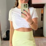 ZARA  white & green plaid mini skirt Photo 0