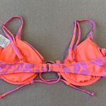 No Boundaries Neon coral and purple bikini top Photo 1