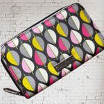 Vera Bradley Wallet zip around canvas Stylish Multicolor moon drops Photo 4