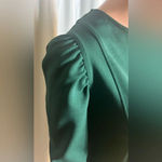 H&M  Pleated Longsleeve Mini Green Dress Size XL Office Sire  Corpcore Photo 4