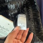 Ophelia Roe Black Satin High Rise Wide Leg Pull On Pants NWT Size S Photo 9