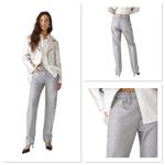 J.Crew Collection Women's Straight Slouchy Jean Metallic Silver Size 28 BT619 Photo 1