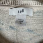 J.Jill Sweater Womens Size Medium Cream Paisley Coastal Casual Beachy Pullover Photo 4