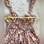 Cleobella Stella Midi Dress in Geo Print Brown Neutral Ruffle Size Small Photo 8